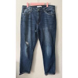 Flying Monkey 'Resident' High-rise Cuffed Boyfriend Jean Dark Wash Size 31